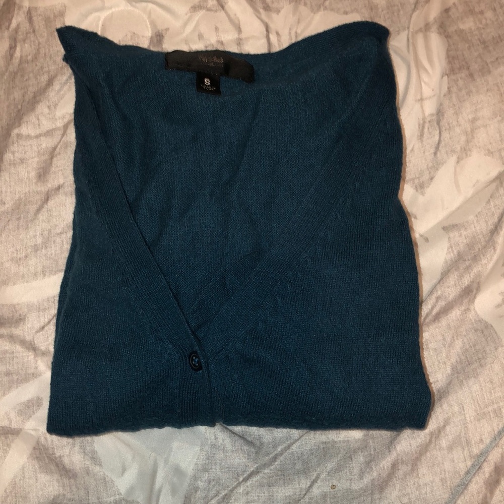 Blue cardigan